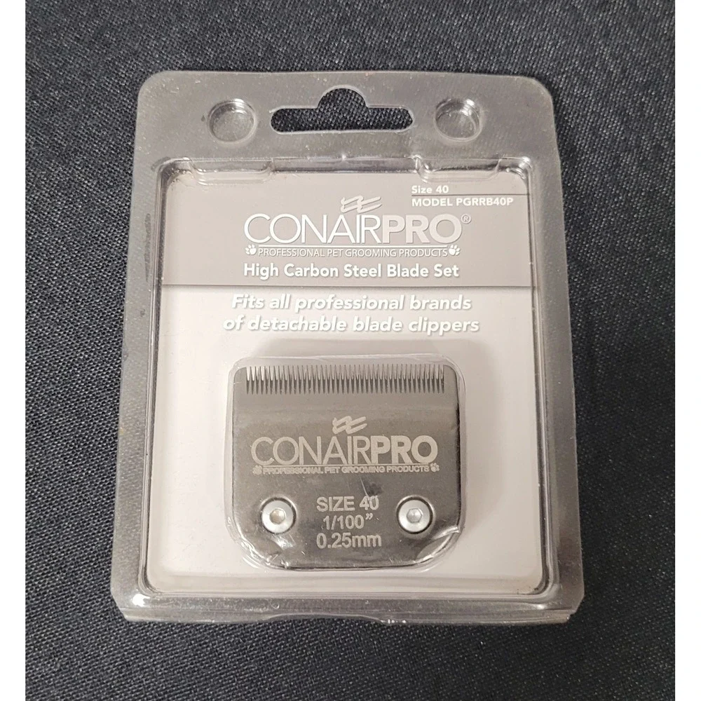 ConairPRO High Carbon Steel Pet Grooming Replacement Blade Set (Size 40 & 7F)